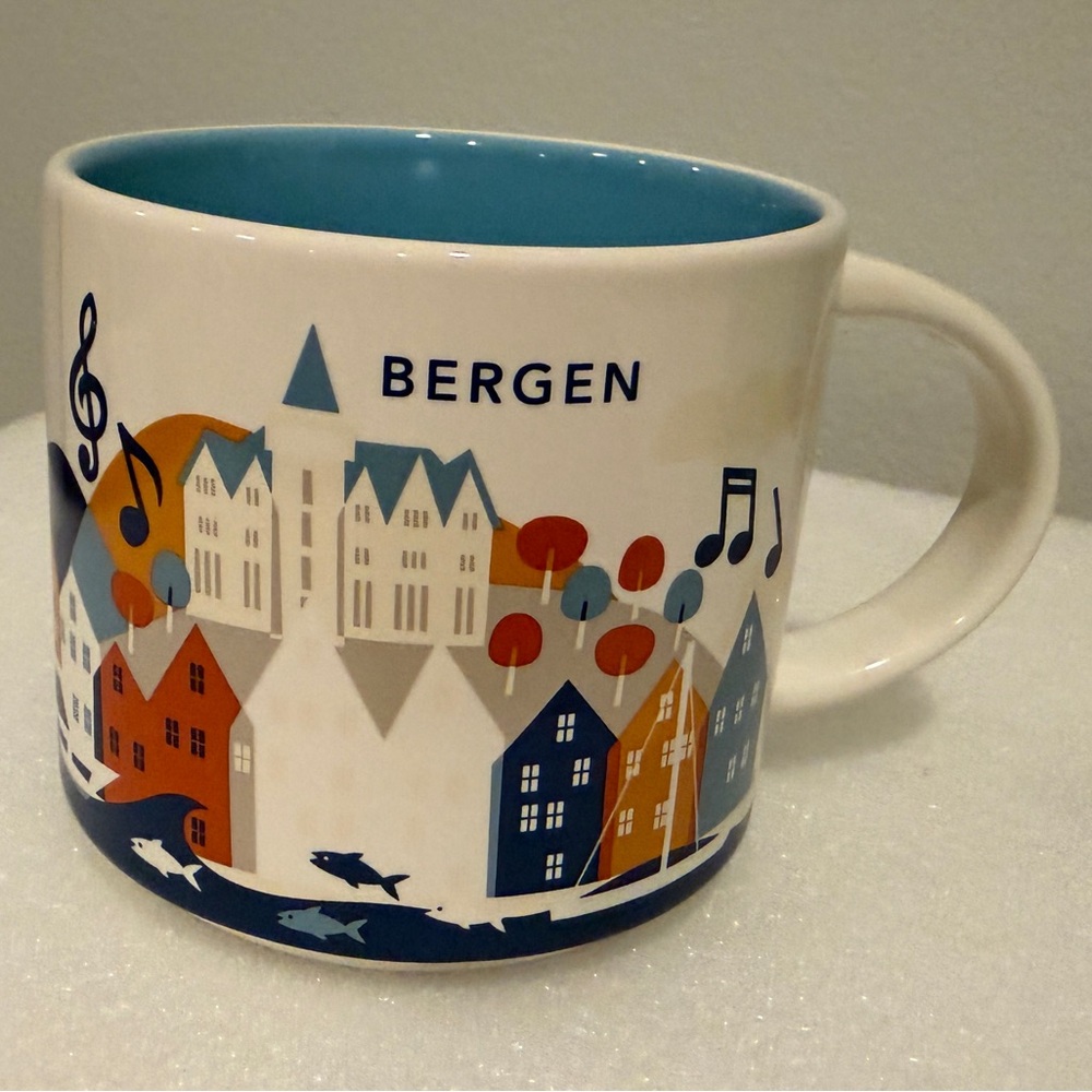 Starbucks Bergen Norway You Are Here Series Mug YAH NIB - Picture 2 of 6